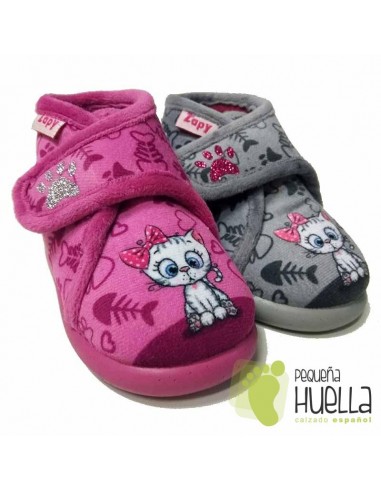 Comprar Zapatillas de Casa con gatito para Niñas velcro Zapy en Madrid