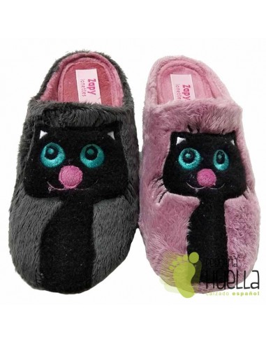 Comprar zapatillas de casa de Inverno con gatos para niñas ZAPY
