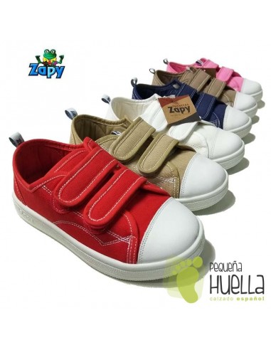 Comprar zapatillas, bambas o playeras de lona velcro de Zapy para niños y niñas online en Madrid
