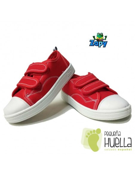 Comprar zapatillas, bambas o playeras de lona con velcro de Zapy para niños  y niñas online en Madrid