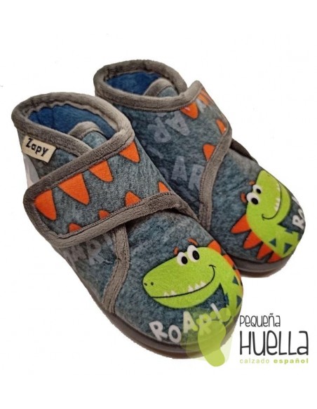 鍔 Inevitable Interactuar Comprar zapatillas de casa para bebés y niños con estampado con un  dinosaurio Zapy