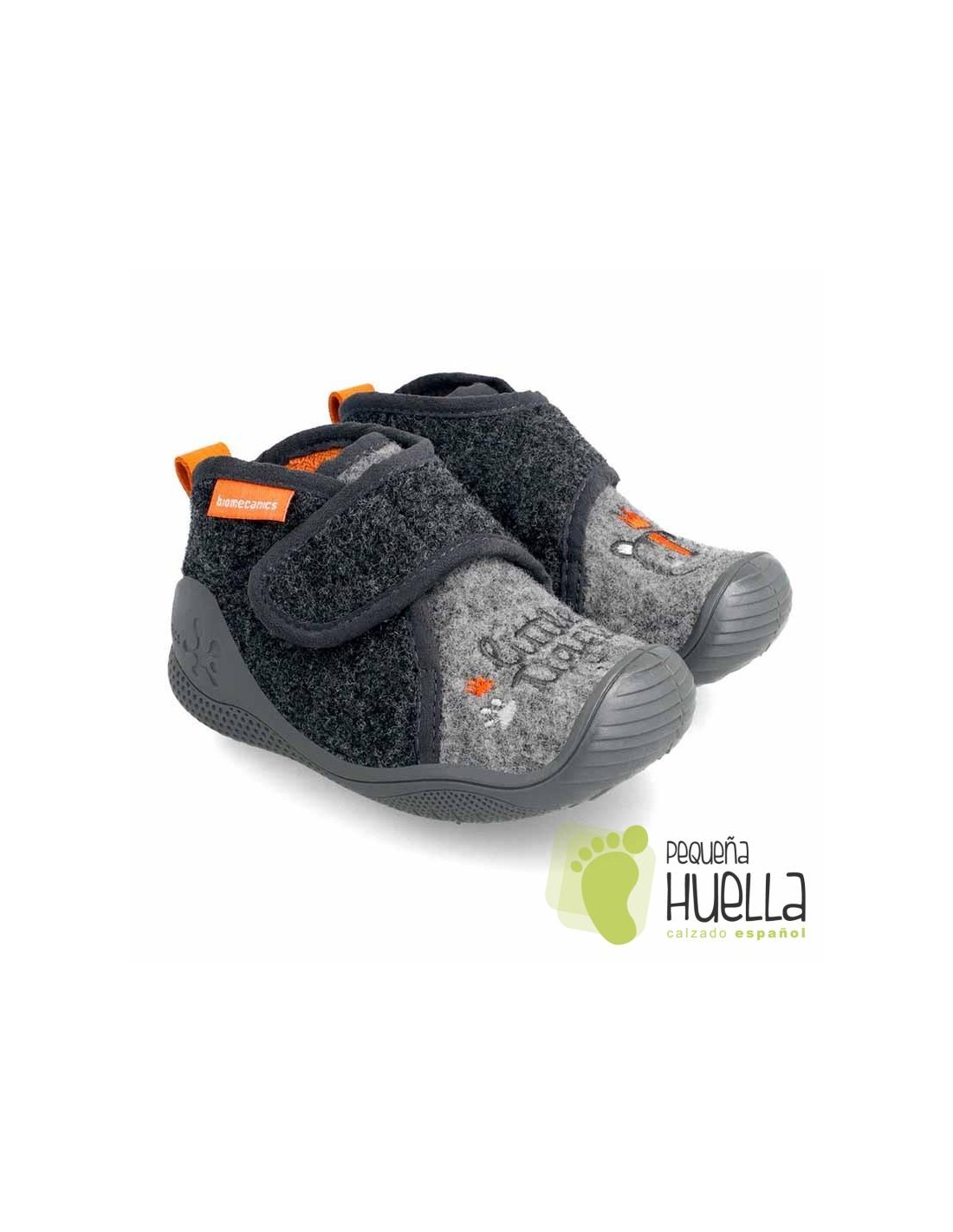 BIOMECANICS zapatillas grises de casa para niños y niñas 211161