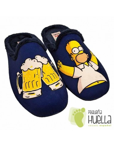 Zapatillas Simpsons jarra de cerveza de casa para el invierno con piso de  goma MUYTER