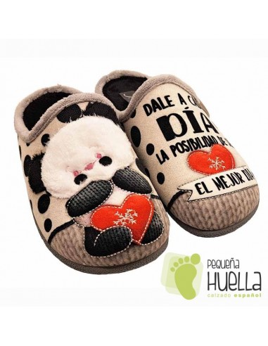 Zapatillas de oso panda suaves de casa para chica J. Ortega en Madrid