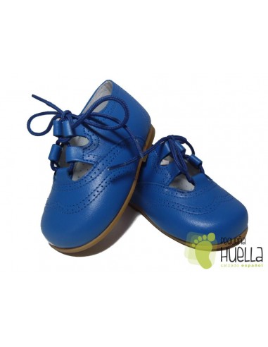 Comprar zapatos ingleses sin lengüeta azules bebe Online