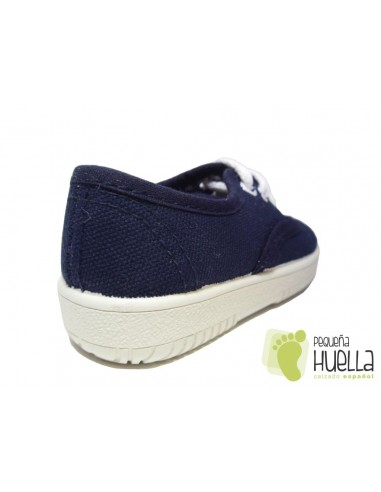 Comprar zapatillas lona tipo Victoria para niño azules online