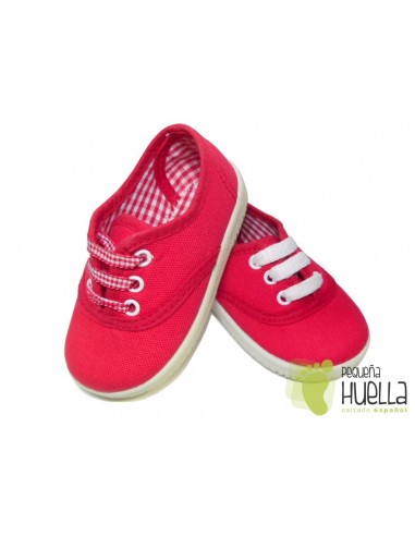 Comprar zapatillas lona tipo Victoria para niño rojas online