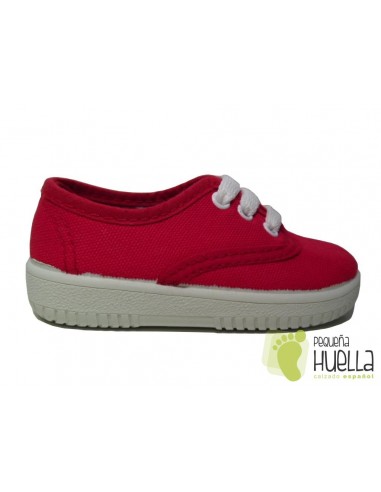 Comprar zapatillas lona tipo Victoria para niño rojas online