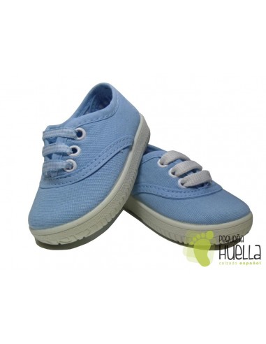 Comprar zapatillas lona tipo Victoria azul celeste para niños