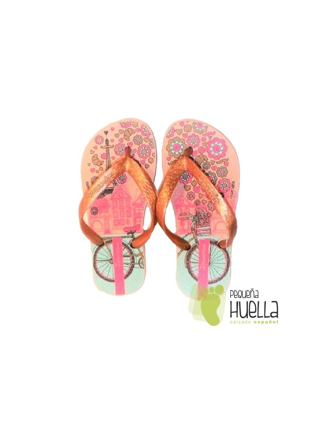 Comprar sandalias Ipanema de goma rosa palo para niñas