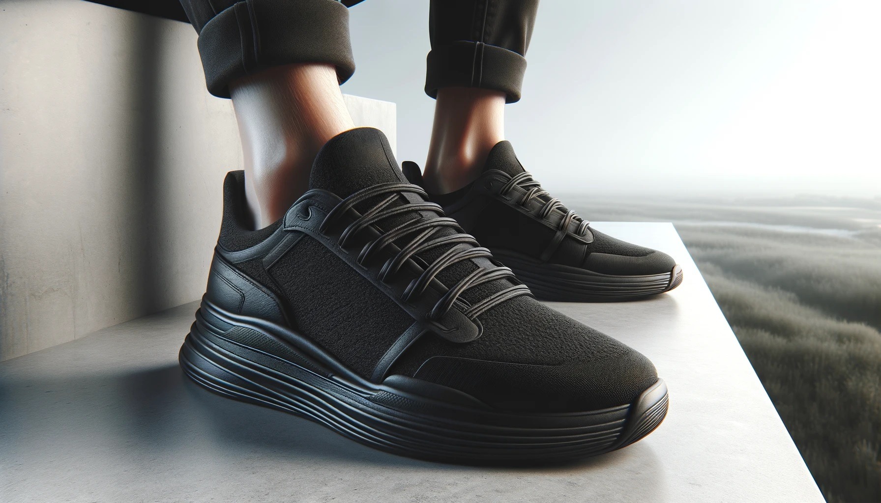 Cómo combinar zapatillas negras de hombre